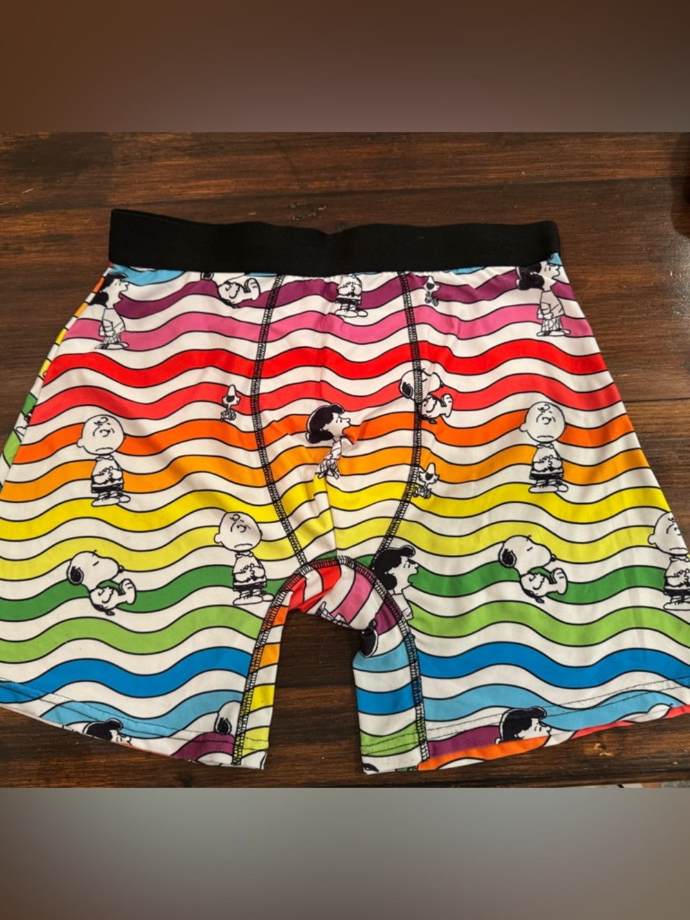 Peanuts Rainbow Wave Boxer Briefs - Multicolor men’s medium
